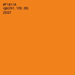 #F1811A - Zest Color Image