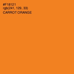 #F18121 - Carrot Orange Color Image