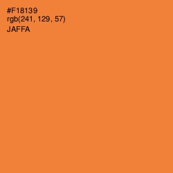 #F18139 - Jaffa Color Image