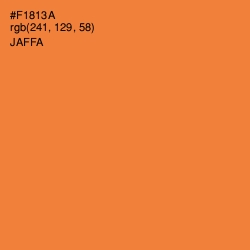 #F1813A - Jaffa Color Image