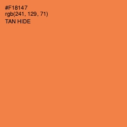 #F18147 - Tan Hide Color Image