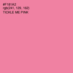 #F181A2 - Tickle Me Pink Color Image