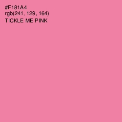 #F181A4 - Tickle Me Pink Color Image