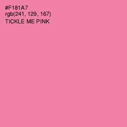 #F181A7 - Tickle Me Pink Color Image