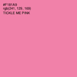 #F181A9 - Tickle Me Pink Color Image