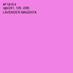 #F181E4 - Lavender Magenta Color Image