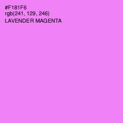 #F181F6 - Lavender Magenta Color Image