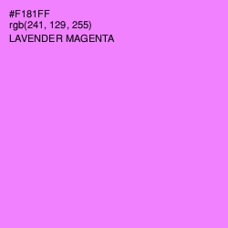 #F181FF - Lavender Magenta Color Image