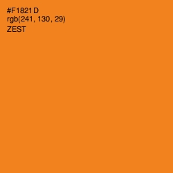 #F1821D - Zest Color Image