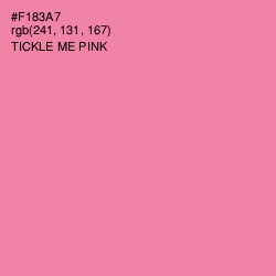 #F183A7 - Tickle Me Pink Color Image