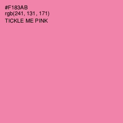#F183AB - Tickle Me Pink Color Image