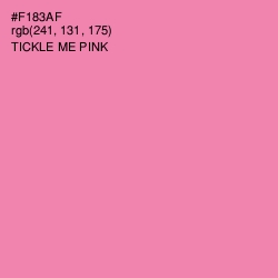 #F183AF - Tickle Me Pink Color Image