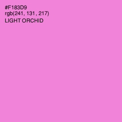 #F183D9 - Light Orchid Color Image