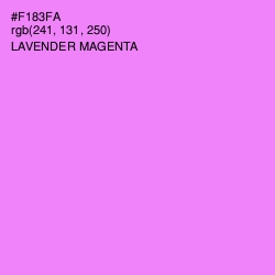 #F183FA - Lavender Magenta Color Image