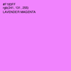 #F183FF - Lavender Magenta Color Image
