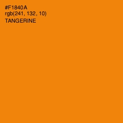 #F1840A - Tangerine Color Image