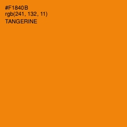 #F1840B - Tangerine Color Image