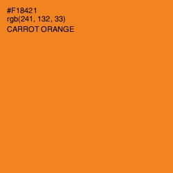 #F18421 - Carrot Orange Color Image