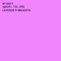 #F184FF - Lavender Magenta Color Image