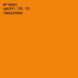 #F1850C - Tangerine Color Image