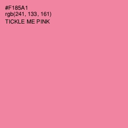 #F185A1 - Tickle Me Pink Color Image