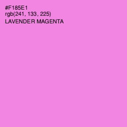 #F185E1 - Lavender Magenta Color Image