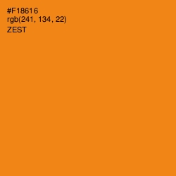 #F18616 - Zest Color Image
