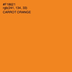 #F18621 - Carrot Orange Color Image