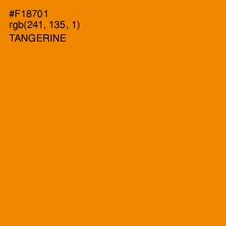 #F18701 - Tangerine Color Image