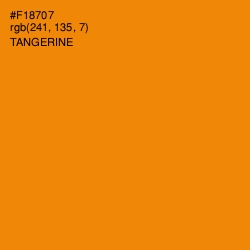 #F18707 - Tangerine Color Image