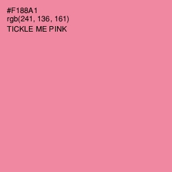 #F188A1 - Tickle Me Pink Color Image