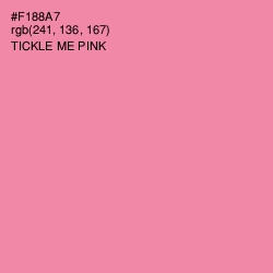 #F188A7 - Tickle Me Pink Color Image