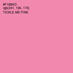 #F188AD - Tickle Me Pink Color Image