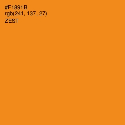 #F1891B - Zest Color Image