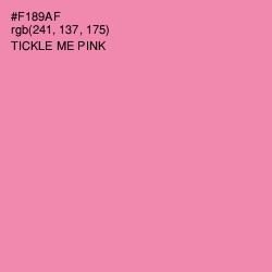 #F189AF - Tickle Me Pink Color Image