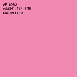 #F189B2 - Mauvelous Color Image