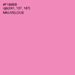 #F189BB - Mauvelous Color Image