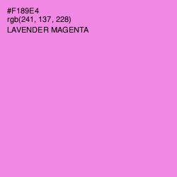 #F189E4 - Lavender Magenta Color Image