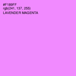 #F189FF - Lavender Magenta Color Image