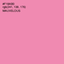 #F18AB0 - Mauvelous Color Image