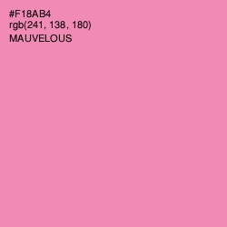 #F18AB4 - Mauvelous Color Image