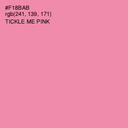 #F18BAB - Tickle Me Pink Color Image