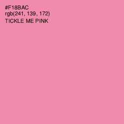 #F18BAC - Tickle Me Pink Color Image