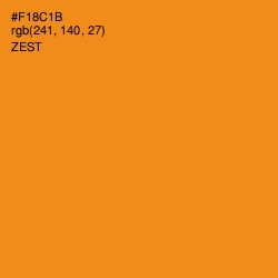 #F18C1B - Zest Color Image