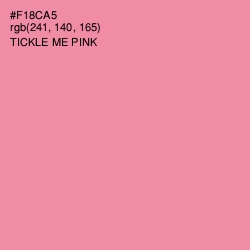 #F18CA5 - Tickle Me Pink Color Image