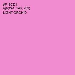 #F18CD1 - Light Orchid Color Image