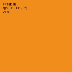 #F18D1B - Zest Color Image