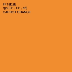 #F18D2E - Carrot Orange Color Image