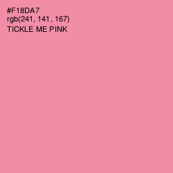 #F18DA7 - Tickle Me Pink Color Image