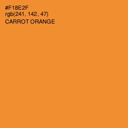 #F18E2F - Carrot Orange Color Image